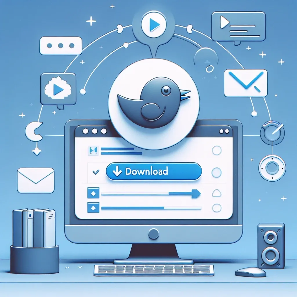"Ilustrasi cara mudah download video dari Twitter menggunakan sssTwitter, panduan lengkap 2025 dengan langkah-langkah praktis dan tips berguna."